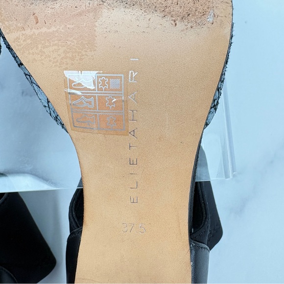 Elie Tahari Open Toe Strappy Indra High-Heel with Neoprene leather - Picture 11 of 15